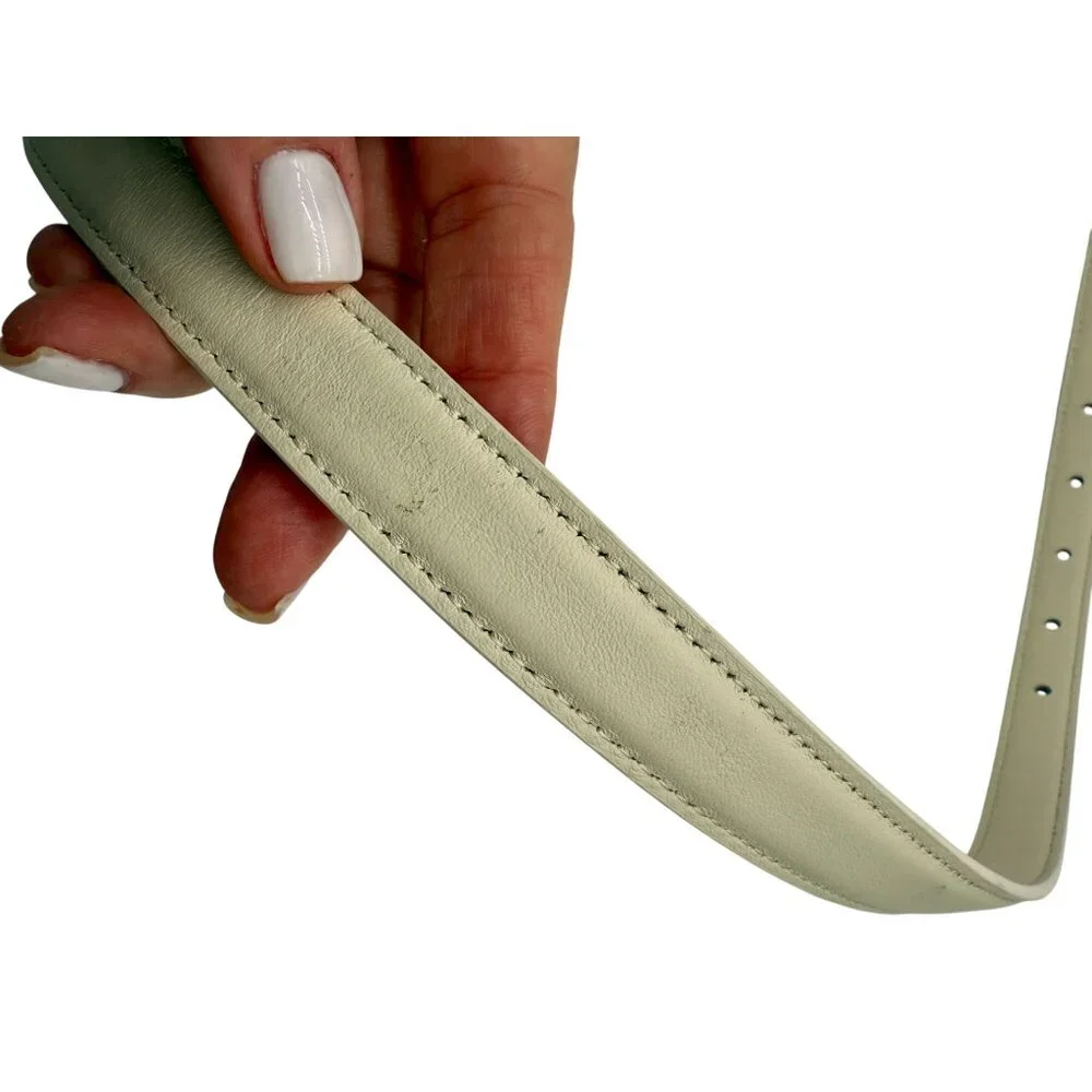 NEW Helsa Logo Mini Belt White - Size S - Picture 8 of 11